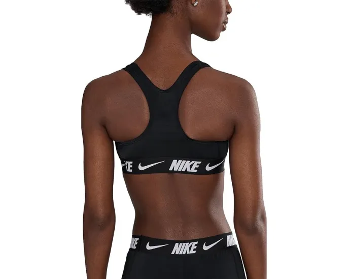 Бикини топ Nike Logo Tape с логотипом на спине и съемными чашками