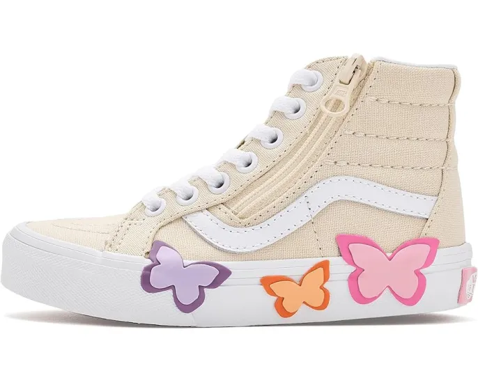 Детские кроссовки Vans Kids SK8-Hi Reissue Zip Butterfly на шнуровке с молнией
