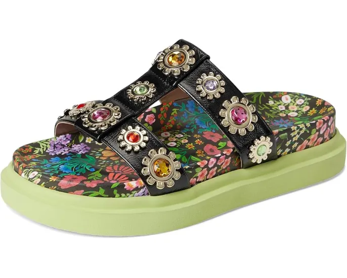 Сандалии Madoxx от Blue by Betsey Johnson на платформе с яркой подошвой и цветочным декором