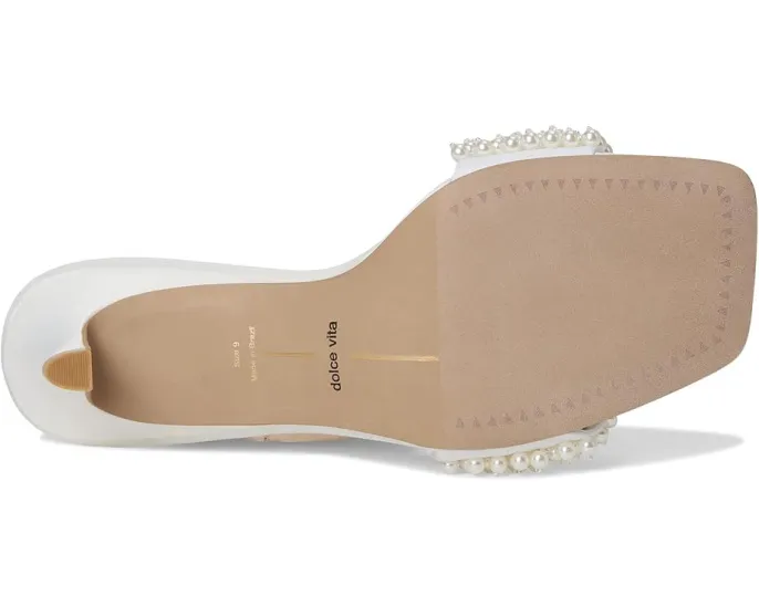 Dolce Vita Rexa Pearl босоножки из атласа с жемчужным декором