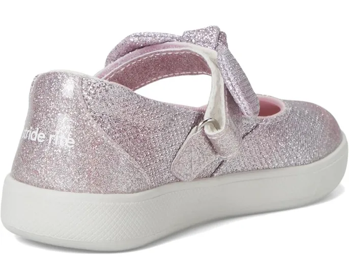 Туфли Stride Rite SR Selena для детей с блестящей кожей и застёжкой на липучке