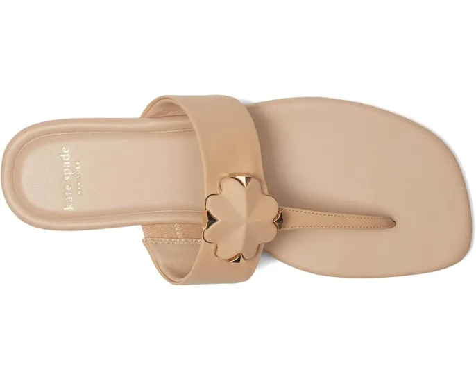 Kate Spade New York сандалии Spade Flower с цветочным мотивом на кожаной подошве