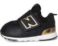New Balance Kids 574 New-B кроссовки на липучке для малышей с широким носком