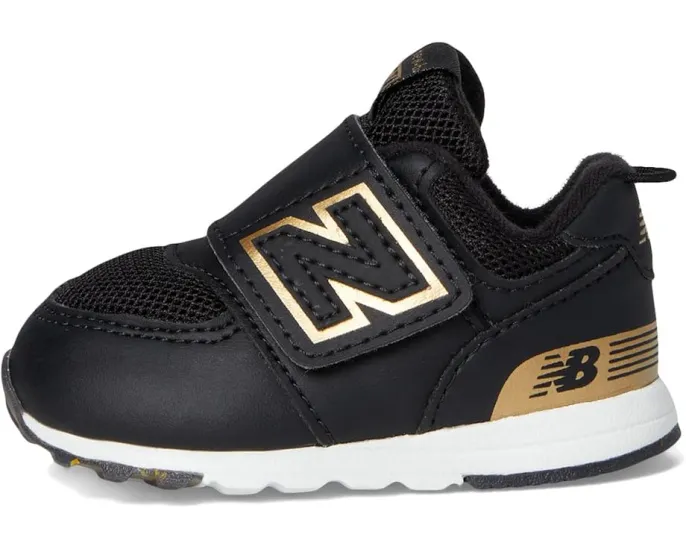 New Balance Kids 574 New-B кроссовки на липучке для малышей с широким носком