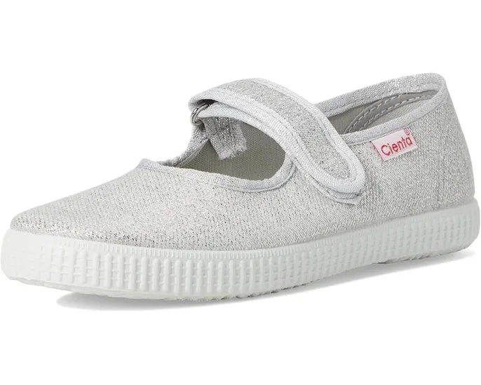 Детские туфельки Cienta Kids 56013 в стиле Мэри Джейн с блестками