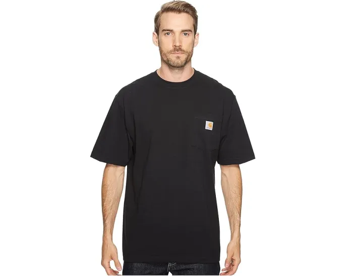 Футболка Carhartt Loose Fit Heavyweight с нагрудным карманом