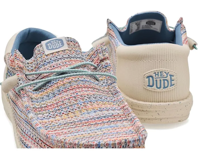 Кроссовки Hey Dude Wally Funk Multi Mesh с разноцветной сеткой