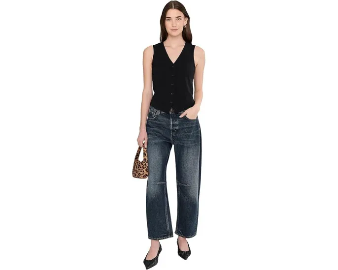 Джинсы Madewell Darted Barrel Leg с вытачками на коленях