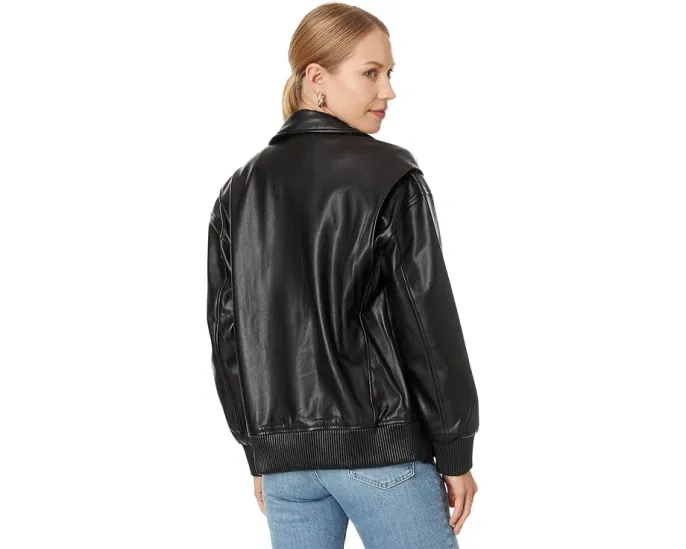 Косуха Blank NYC из веганской кожи с стегаными деталями и вставками из рибаны