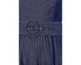 Джинсовое миди платье Pintucked Denim Midi Adrianna Papell с квадратным вырезом
