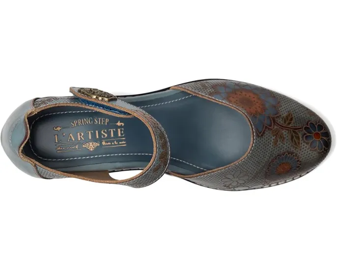 Сандалии Cabracho с цветочным тиснением и регулируемой застежкой