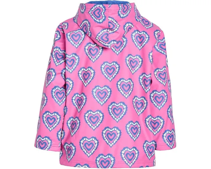 Дождевик Hatley Heart Burst с эффектом смены цвета на молнии
