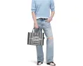 Средняя сумка-тоут Marc Jacobs The Stripe Canvas с полосатым принтом