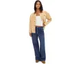 Джинсы Striped Nia BF с низкой посадкой и прямым кроем Free People