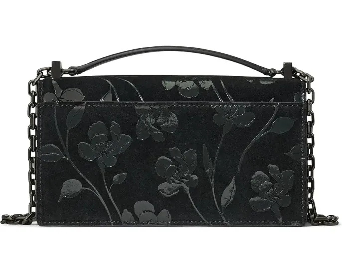 Kate Spade New York Deco Uptown Blooms Printed Suede мини кроссбоди на цепочке