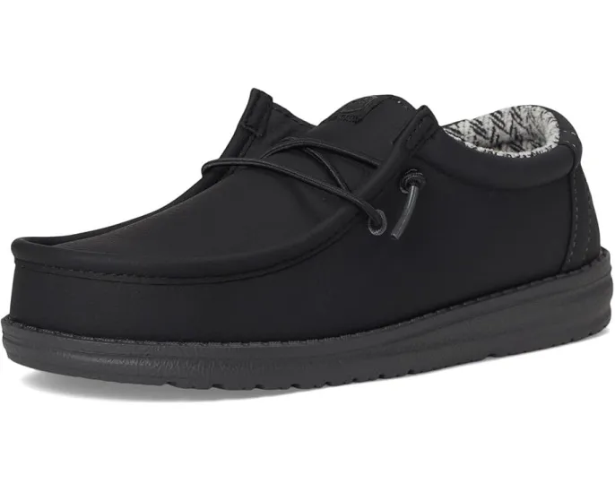 Детские слипоны Hey Dude Wally Classic с дышащим верхом и круглым носком