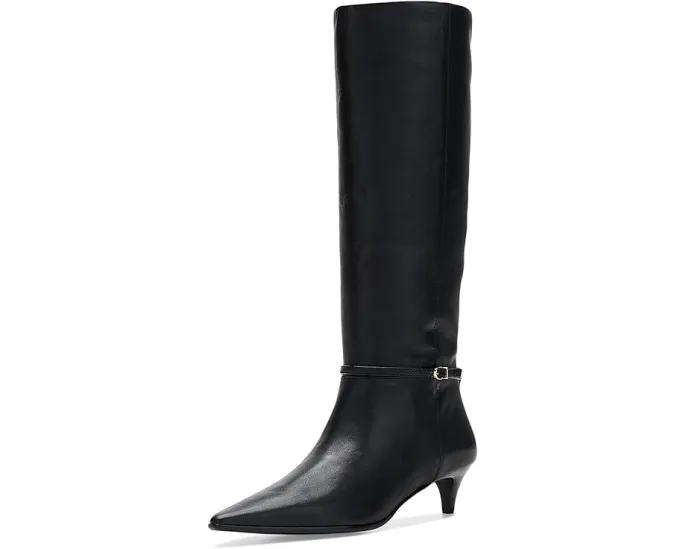 Высокие сапоги Madewell Eliza из кожи с пряжками на небольшом каблуке