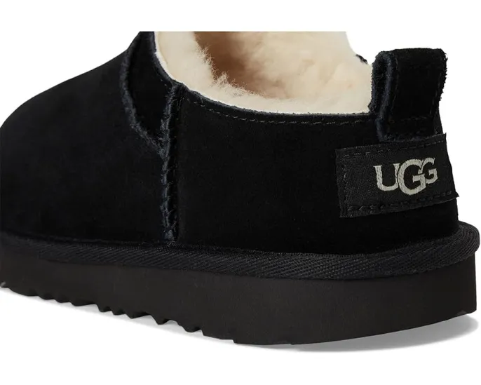 UGG Kids Classic Micro угги из натуральной замши с подкладкой из овчины и подошвой из сахарного тростника