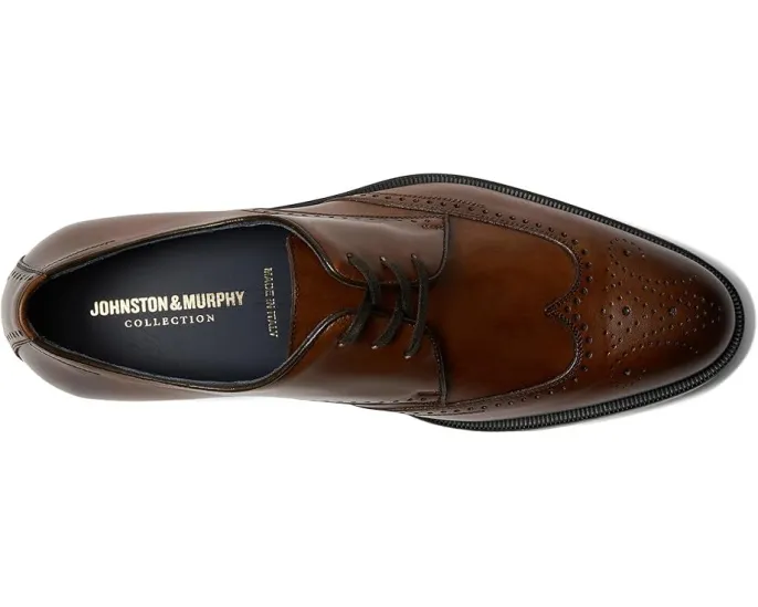 Оксфорды Johnston & Murphy Flynch Wing Tip из кожи со стеганым носком