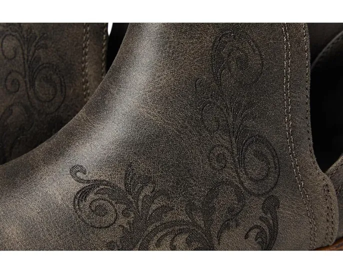 Ковбойские сапоги Ava Laser с лазерной перфорацией и квадратным каблуком