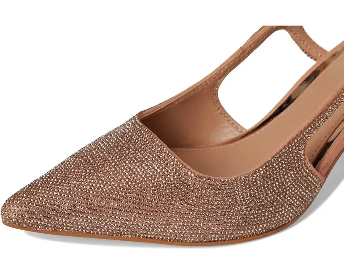 Туфли-лодочки Vince Camuto Sindreea на устойчивом каблуке с ремешком и стразами