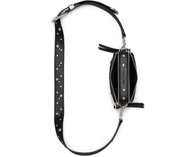 Мини сумка The Mini Icon Stud Snapshot с заклепками и съемным ремнем Marc Jacobs