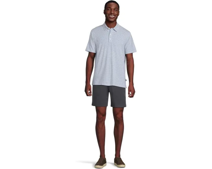 Поло Comfort Stretch Performance Pima от L.L.Bean с коротким рукавом в полоску