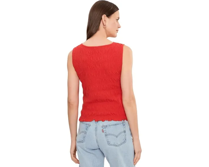Топ Smocked Boatneck Tank от Madewell со сборками