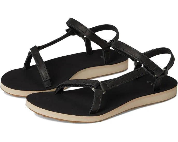 Сандалии Original Universal Slim Lea от Teva из мягкой кожи с регулируемыми ремешками