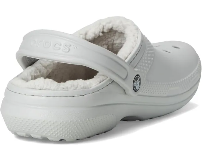 Классические утепленные кроксы Crocs с искусственным мехом и регулируемым ремешком