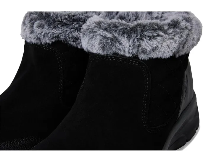 SKECHERS Easy Going ботинки без шнуровки с стеганым голенищем и искусственным мехом