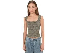 Топ Free People Love Letter Cami с цветочным жаккардом и рюшами