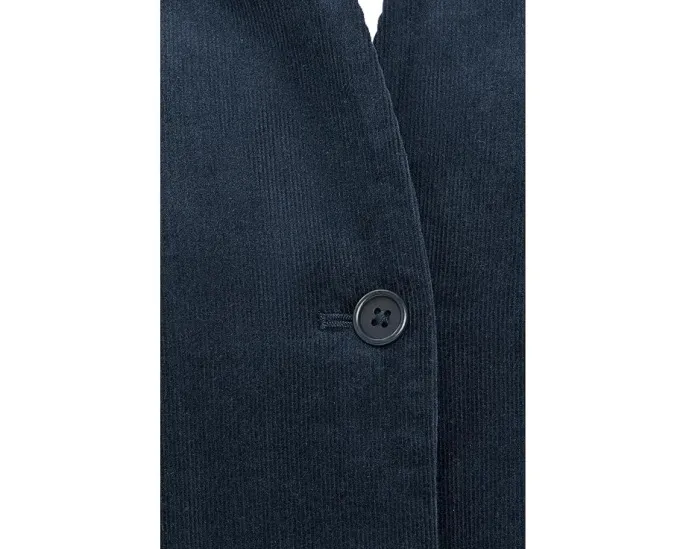 Куртка Eileen Fisher Organic Cotton Stretch из хлопкового вельвета с высоким воротником