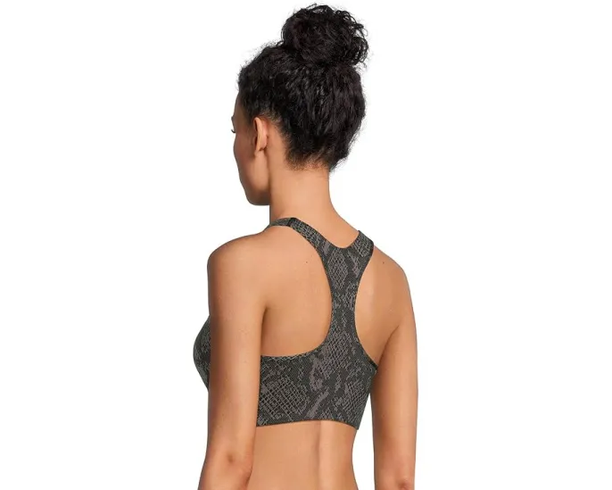 Тренировочный бра adidas by Stella McCartney средней поддержки с принтом питона