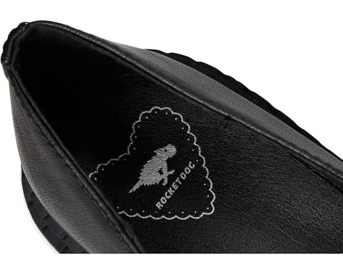 Rocket Dog Лоферы Perry черные на платформе с искусственной кожи и удобной стелькой