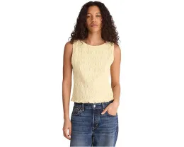 Топ Madewell с завышенной горловиной и сборками из хлопка и льна