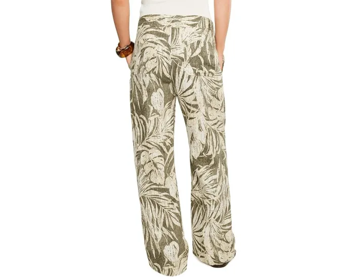 Брюки Lauren Ralph Lauren из льна с принтом пальмовых листьев