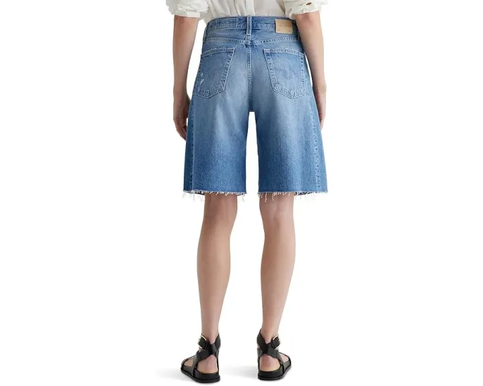 Шорты AG Jeans Hattie с высокой посадкой и бочкообразным кроем