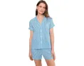 Lauren Ralph Lauren Пижама с коротким рукавом и отложным воротником