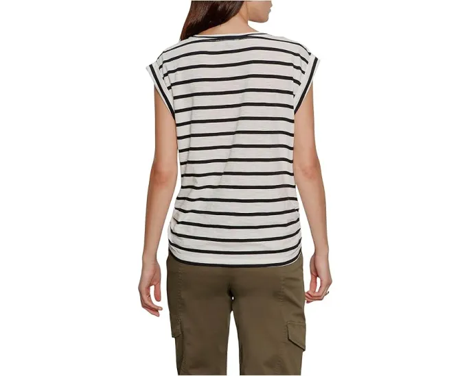 Sanctuary футболка Knotted Muscle Tee с узлом хлопковая