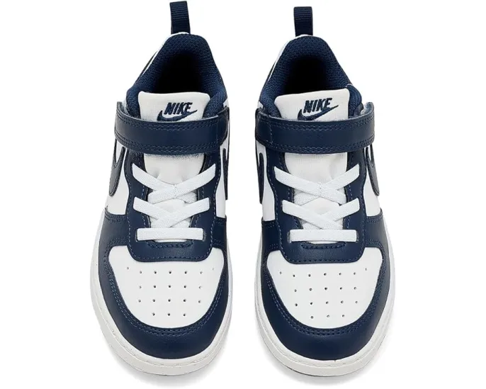Кроссовки Nike Kids Court Borough Low Next Nature для малышей с липучкой и гибкой подошвой