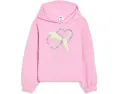 Детская толстовка Charmed Pullover Hoodie от Puma розового цвета с блеском