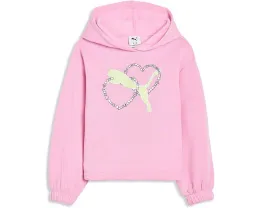 Детская толстовка Charmed Pullover Hoodie от Puma розового цвета с блеском