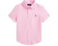 Детская рубашка Polo Ralph Lauren Kids из льна с короткими рукавами