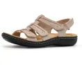 Сандалии Laurieann Ivy Clarks из черной кожи с регулируемой липучкой и стелькой Ultimate Comfort