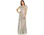 Вечернее платье Adrianna Papell Metallic Knit с драпированным вырезом