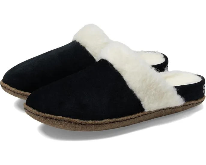 Домашние тапочки-слипоны SOREL Nakiska™ Slide II с искусственным мехом и резиновой подошвой