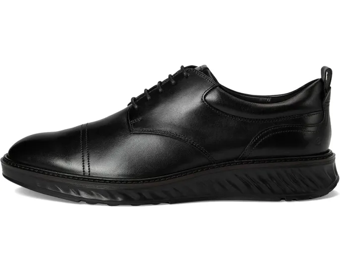 Туфли ECCO ST.1 Hybrid Cap Toe Oxford на шнуровке черные