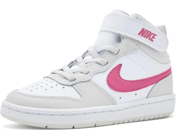 Кроссовки Nike Kids Court Borough Mid 2 для младших детей с застежкой на липучке