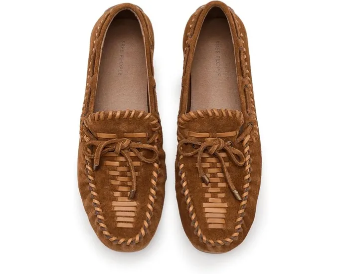 Мокасины Free People Misty из мягкой замши с квадратным носком